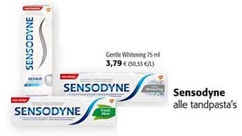 Colruyt Sensodyne gentle whitening aanbieding