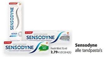 Colruyt Sensodyne fresh mint aanbieding