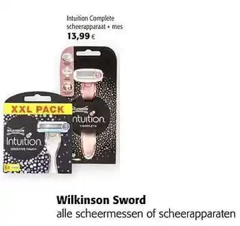 Colruyt Wilkinson sword intuition complete scheerapparaat + mes aanbieding