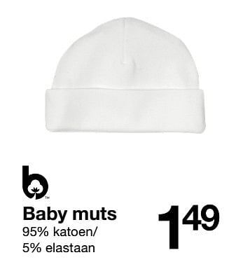 Zeeman Baby muts aanbieding