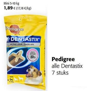 Colruyt Pedigree dentastix mini aanbieding