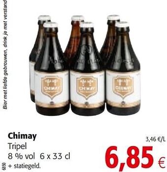 Colruyt Chimay tripel aanbieding