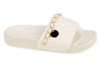 Berca Shoes Mode-Mania Badslipper Dames Slide - Wit aanbieding