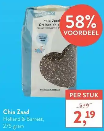 Chia zaad holland + barrett 275 g