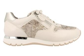 Berca Shoes Caprice Veterschoen Dames Met Functionele Rits Brede H Fit - Wit aanbieding