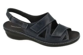 Berca Shoes Hush Puppies Orthopedische Sandaal Dames Volledig Leder Comfort - Blauw aanbieding