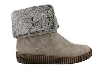 Berca Shoes Sun & Shadow Boot Dames Faux Fur - Grijs aanbieding