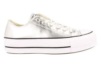 Berca Shoes Converse Sneaker Laag Dames Trend Plateau - Zilver aanbieding