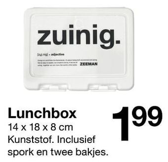 Zeeman Lunchbox aanbieding