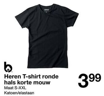 Zeeman Heren t-shirt ronde hals korte mouw aanbieding