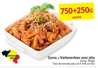 Intermarché Gyros of Varkensvlees voor pita aanbieding