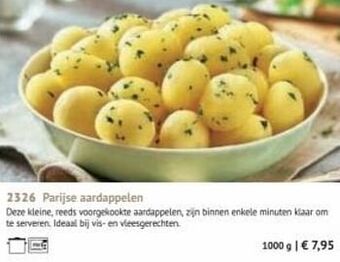 Bofrost Parijse aardappelen aanbieding