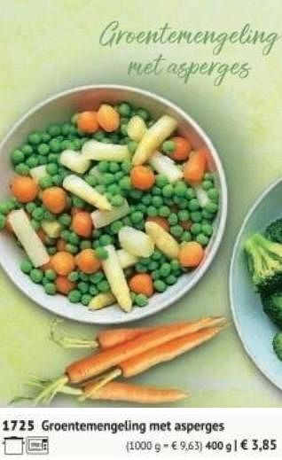 Groentemengeling met asperges