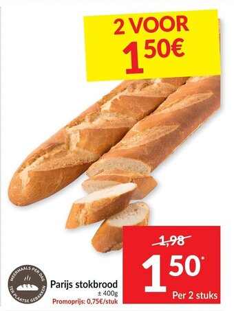 Intermarché Parijs stokbrood aanbieding