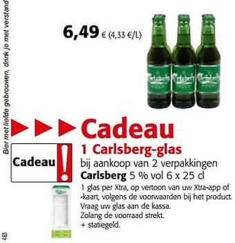 Colruyt Carlsberg aanbieding