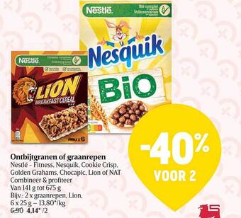 Delhaize Ontbijtgranen Of Graanrepen aanbieding