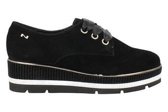 Berca Shoes Nathan-Baume Veterschoen Dames Volledig Leder Extra Veters - Zwart aanbieding