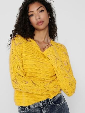 Berca Shoes Only Trui Only Motief Trui - Geel aanbieding