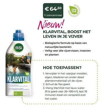 Klarvital, boost het leven in je vijver