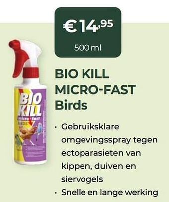 Multi bazar Bio kill micro-fast birds aanbieding