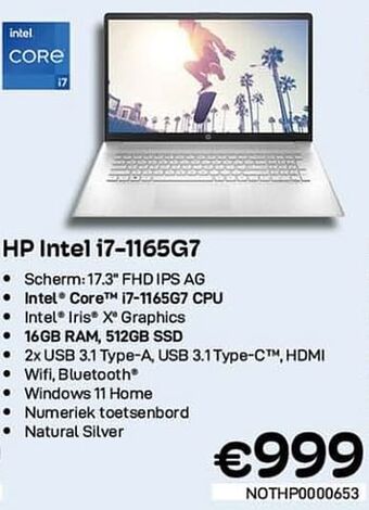 Hp intel i7-1165g7