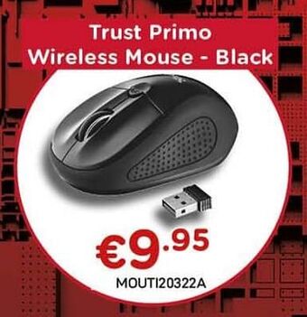 Trust primo wireless mouse - black