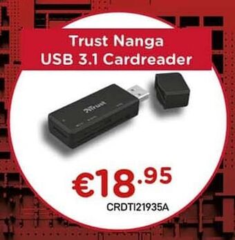 CompuDeals Trust nanga usb 3.1 cardreader aanbieding