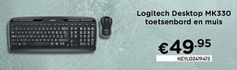CompuDeals Logitech desktop mk330 toetsenbord en muis aanbieding