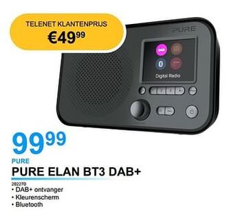Pure elan bt3 dab+