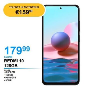 PCS Knokke Xiaomi redmi 10 128gb aanbieding