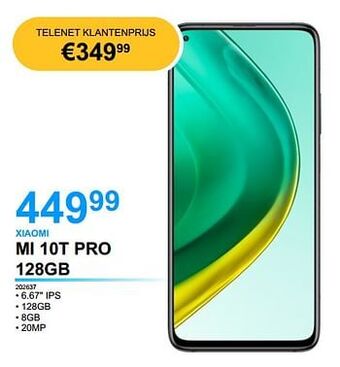Computer Checkpoint Xiaomi mi 10t pro 128gb aanbieding