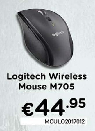 CompuDeals Logitech wireless mouse m705 aanbieding