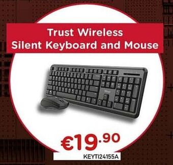 CompuDeals Trust wireless silent keyboard and mouse aanbieding