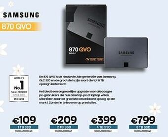 CompuDeals Samsung 870 qvo 1tb ssd aanbieding