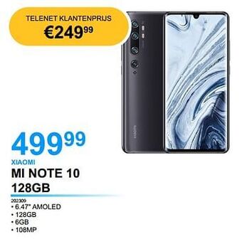 Derco Systems Xiaomi mi note 10 128gb aanbieding