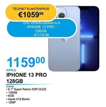 Derco Systems Apple iphone 13 pro 128gb aanbieding