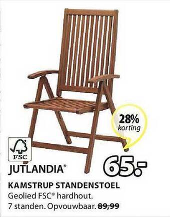 Jysk Kamstrup Standenstoel aanbieding