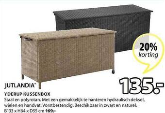 Jysk Yderup Kussenbox aanbieding