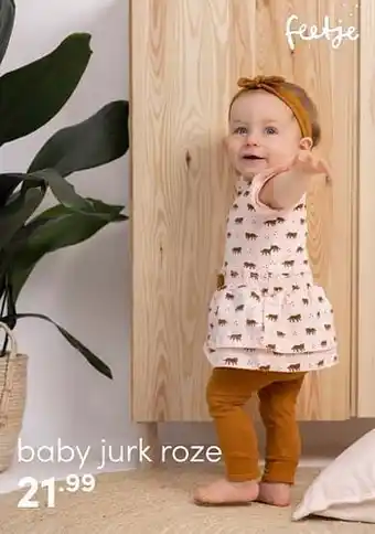 Baby & Tiener Feetje baby jurk roze aanbieding