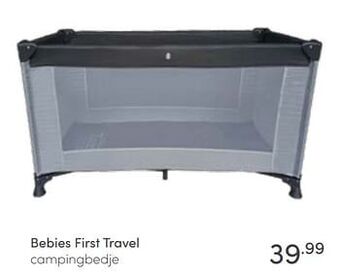 Baby & Tiener Bebies first travel campingbedje aanbieding