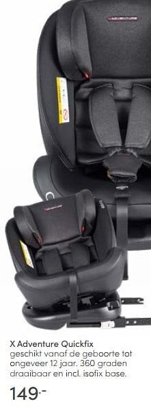 Baby & Tiener X adventure quickfix aanbieding