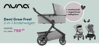 Baby & Tiener Nuna demi grow frost 2-in-1 kinderwagen aanbieding