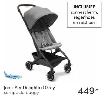 Baby & Tiener Joolz aer delightfull grey compacte buggy aanbieding