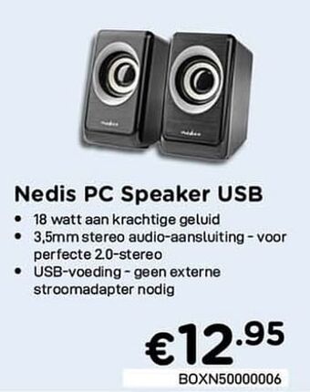 Nedis pc speaker usb