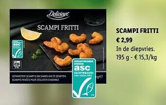 Lidl Scampi fritti aanbieding