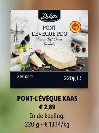 Lidl Pont-l`évêque kaas aanbieding