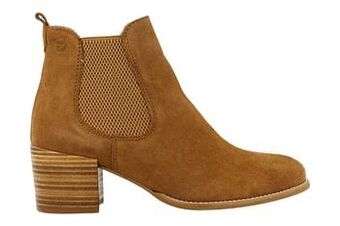 Berca Shoes Tamaris Enkellaars Dames Trend Western - Cognac aanbieding