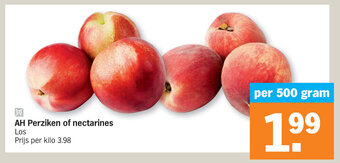 Albert Heijn AH Perziken of nectarines aanbieding