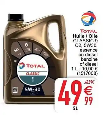 Cora Huile - olie classic 9 c2, 5w30 aanbieding