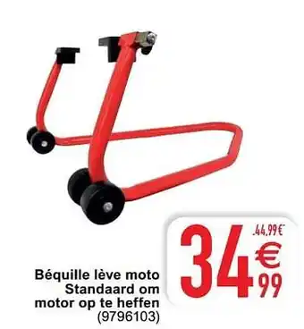 Béquille lève moto standaard om motor op te heffen